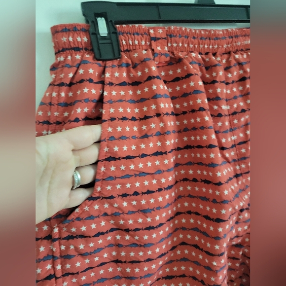 Columbia PFG Swim Trunks Mens Medium Red Pockets Mesh Lined Shorts Outdoor - Picture 6 of 7